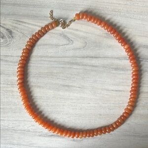 Orange Beaded Necklace